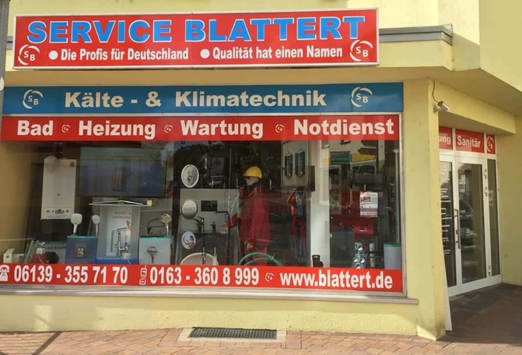 Ladengeschäft von Service Blattert in der Binger Straße 37 in Budenheim